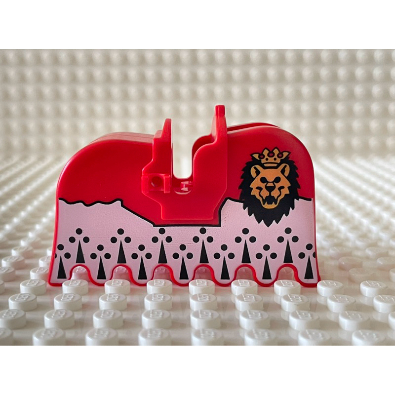 LEGO樂高 二手 絕版 城堡系列 6090 國王 馬袍 紅獅 稀有馬袍(隨機1個）