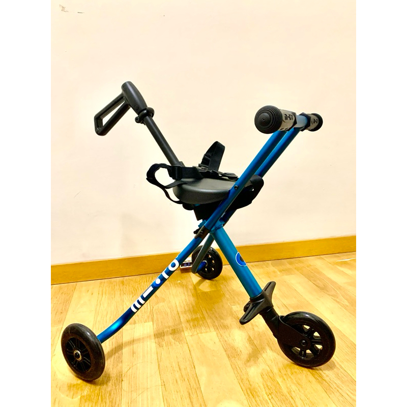 🌟For susustacy【白舍】瑞士Micro Trike 三輪車  遛小孩神器 可收折 藍色，9.5成新