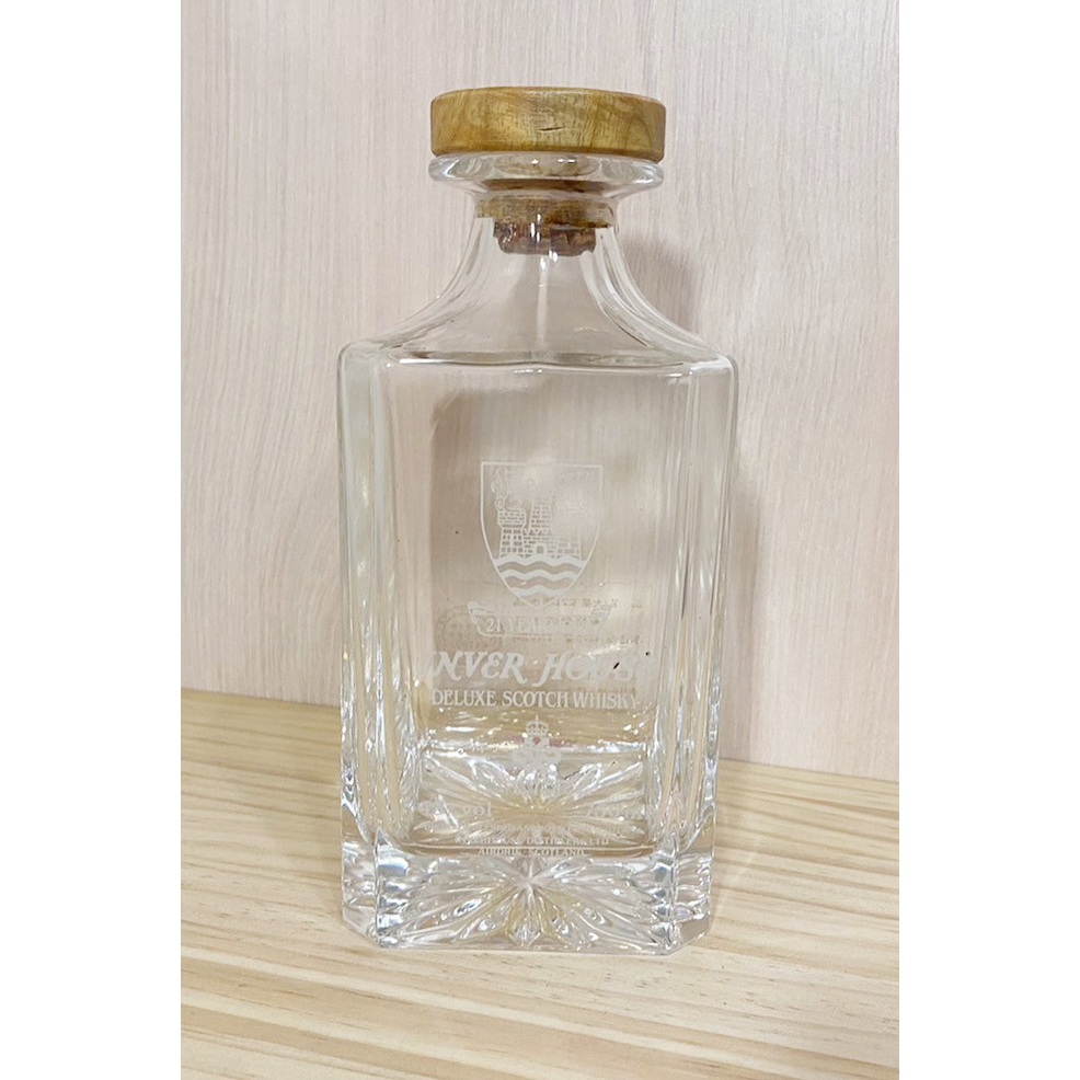 魔法小屋🏡 空瓶 空酒瓶 INVER HOUSE大羸家21年水晶蘇格蘭威士忌 水晶瓶 收藏