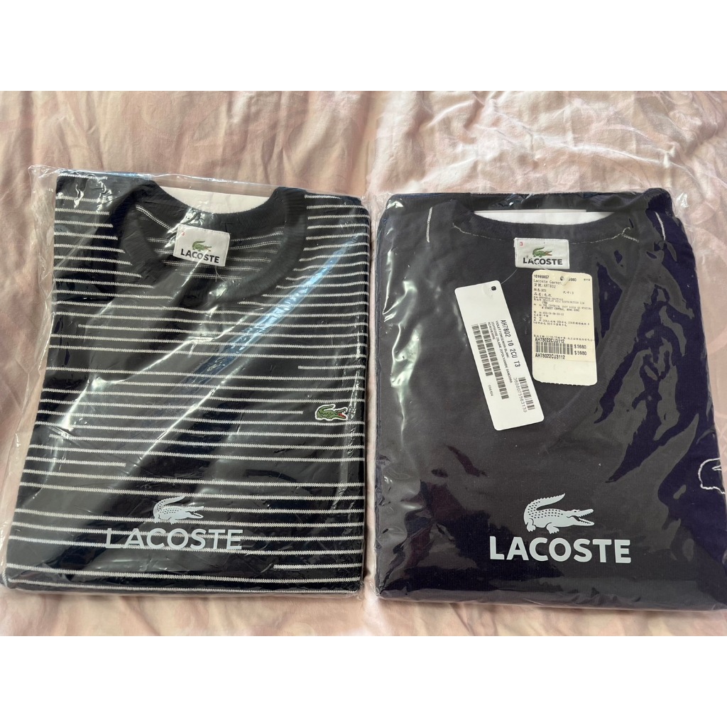 全新專櫃正品 LACOSTE 鱷魚牌 美麗諾羊毛 針織衫 毛衣 3號 全新品 絕版釋出