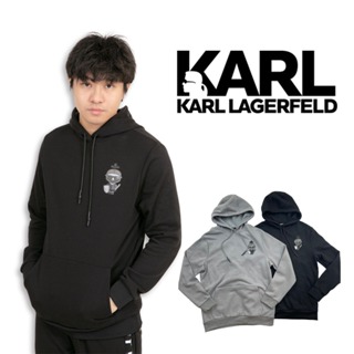 KARL 帽T 卡爾 拉格斐 LAGERFELD 男生老佛爺 刷毛 圓領 LOGO #9578