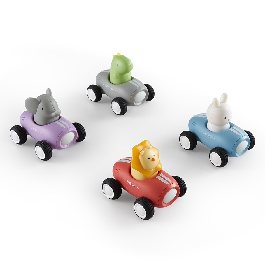 【Arolo 動物聲光慣性車玩具】小動物系列 學習玩具 幼兒玩具 聲光小汽車 慣性車 小汽車 小汽車玩具