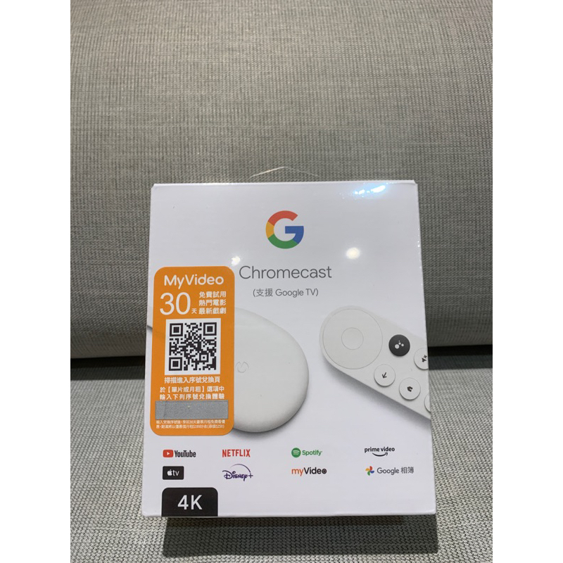 Chromecast 4K 支援Google TV 全新未拆封