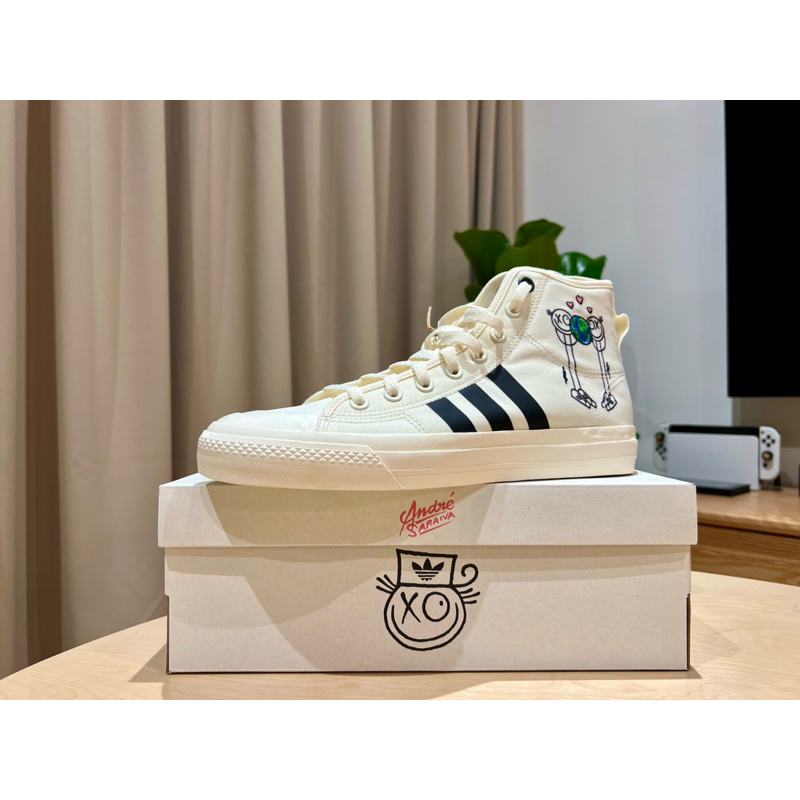 Adidas Nizza Hi RF X Andre Saraiva 插畫塗鴉