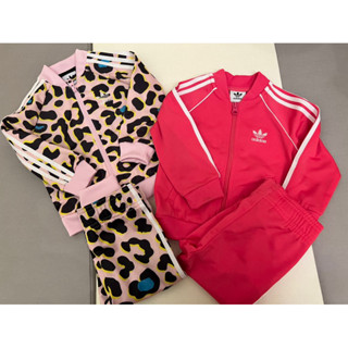 adidas 愛迪達 兒童 嬰幼兒 三葉草套裝 外套 長褲9-12m 80cm