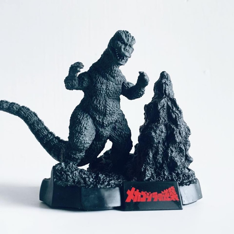 𝗕𝗔𝗡𝗗𝗔𝗜 ゴジラ名鑑 メカゴジラの逆襲 𝗚𝗢𝗗𝗭𝗜𝗟𝗟𝗔 𝟭𝟵𝟳𝟱 哥吉拉名鑑 機械哥吉拉的逆襲 東寶怪獸 場景玩具