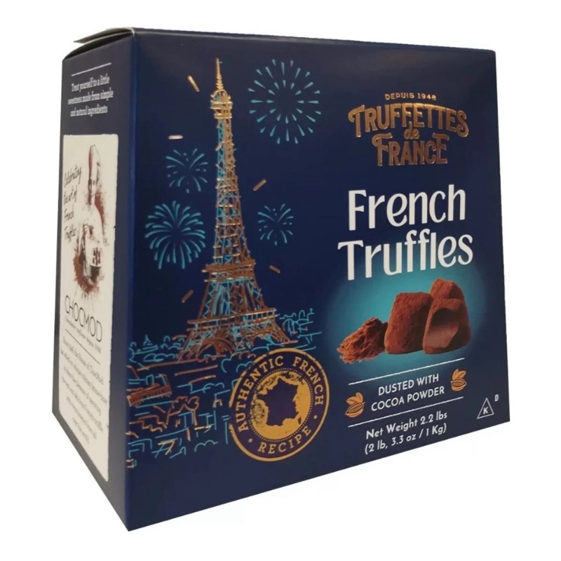 Truffettes de France 松露造型巧克力風味球1公斤X2入