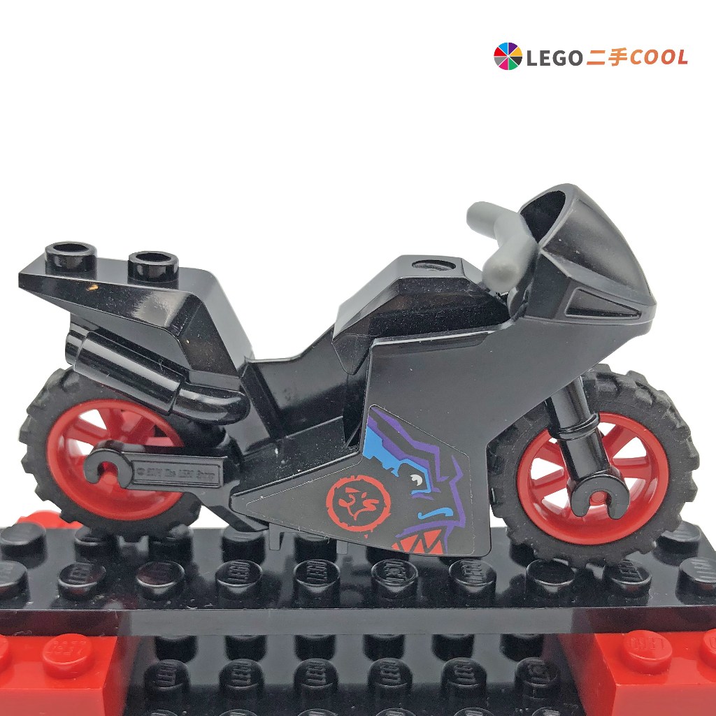 【COOLPON】正版樂高 LEGO 【二手】 越野機車 重型機車 18895 18896 50862 黑色