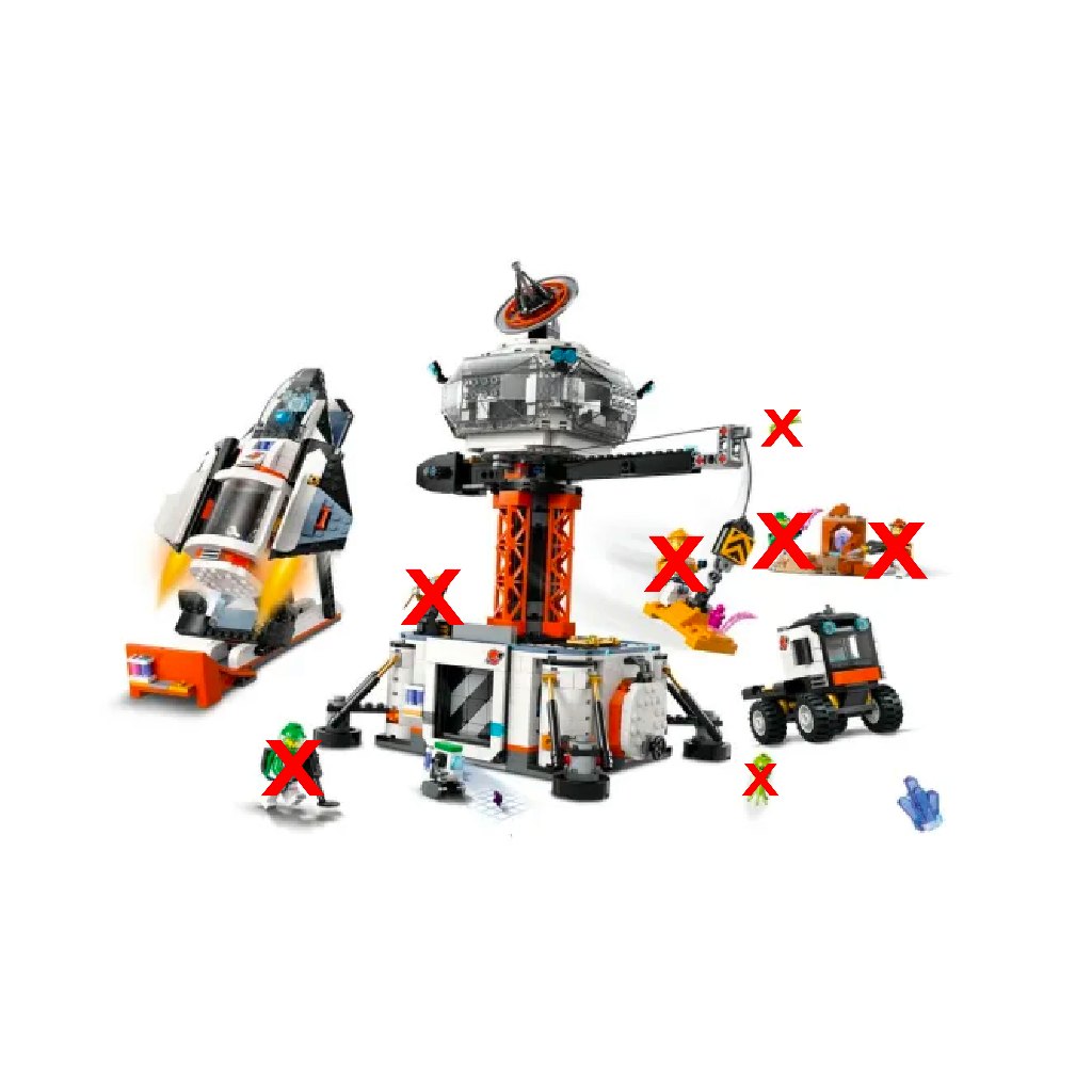【免運｜請私訊】LEGO 60343 樂高 拆賣 載具 飛船 場景 太空 火箭發射基地