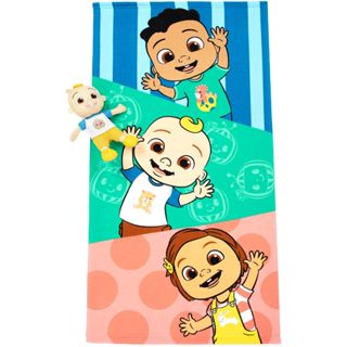 預購🚀空運🚀美國專櫃 CoComelon 娃娃 玩偶 兒童 兒童 毛巾 浴巾 Jay Franco