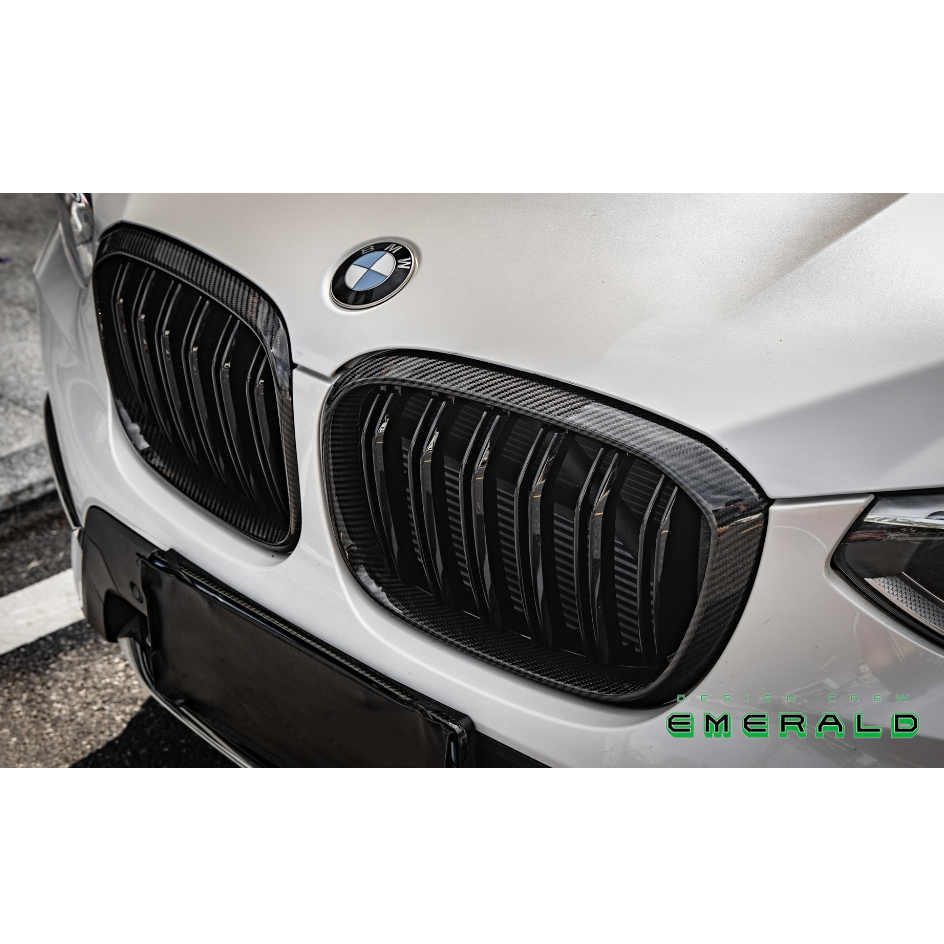 【現貨 / 乾碳】BMW G01 X3 G02 X4 升級 雙槓款 乾式碳纖維 鼻頭 水箱罩 卡夢 熱壓 預浸布 碳纖維