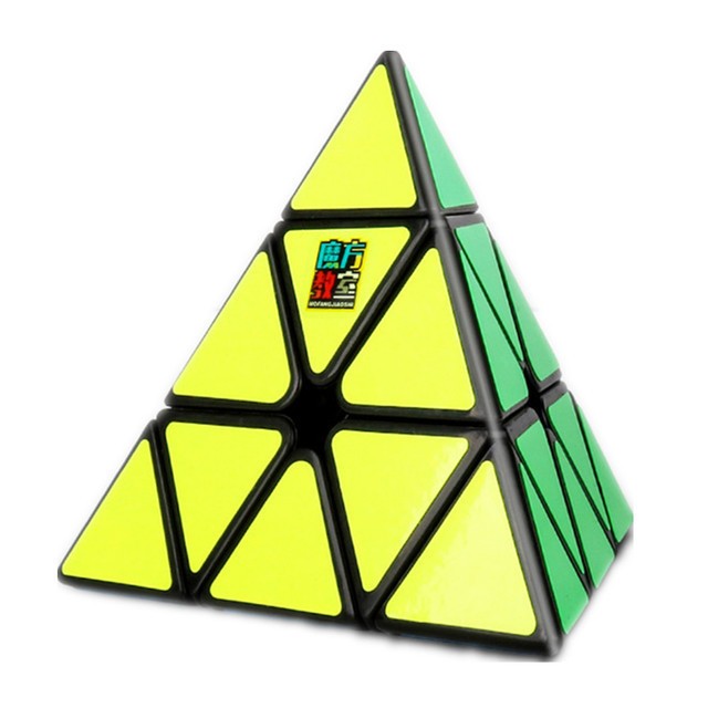 【小小店舖】 魅龍  金字塔 魔方教室 3階 金字塔 魔域 磨砂 益智玩具 異形魔術方塊 兒童 碳纖維