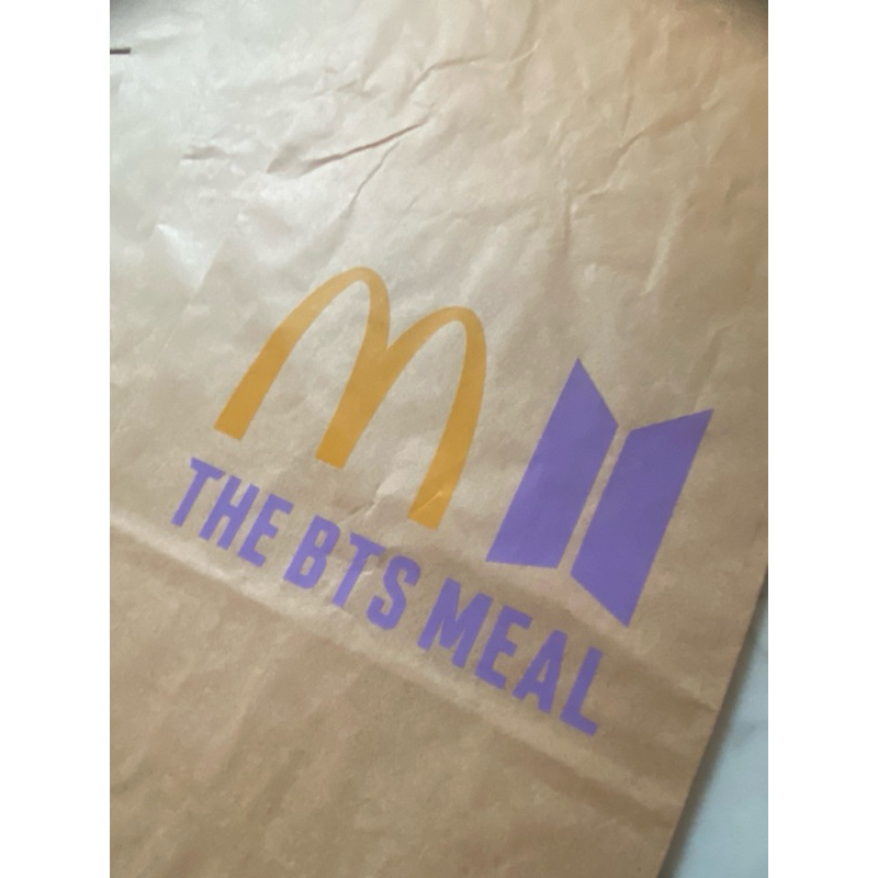 BTS聯名麥當勞紙袋9個➕大紙袋1個
