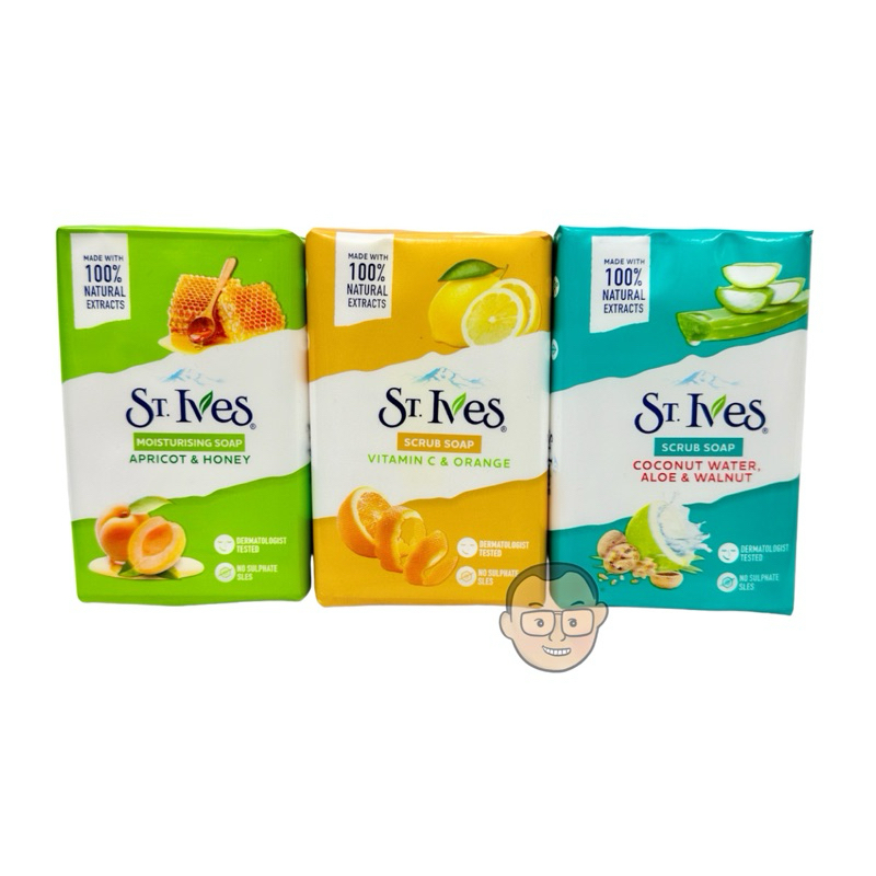 St ives 磨砂皂125g 杏桃蜂蜜/蘆薈水椰子/VTC +柑橘