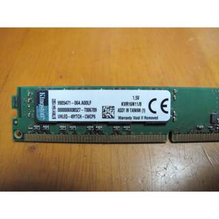Kingston金士頓 KVR16N11/8G DDR3-1600桌上型(雙面)窄版記憶體