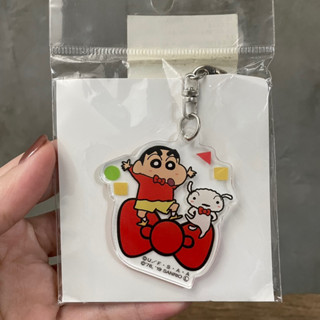 三麗鷗Sanrio hello kittyX蠟筆小新 小白 壓克力吊飾
