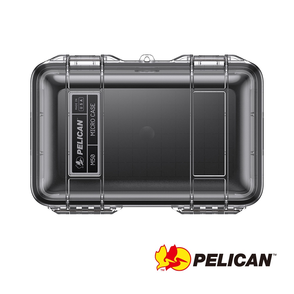 PELICAN 派力肯 M50 Micro Case 透明黑 微型防水氣密箱