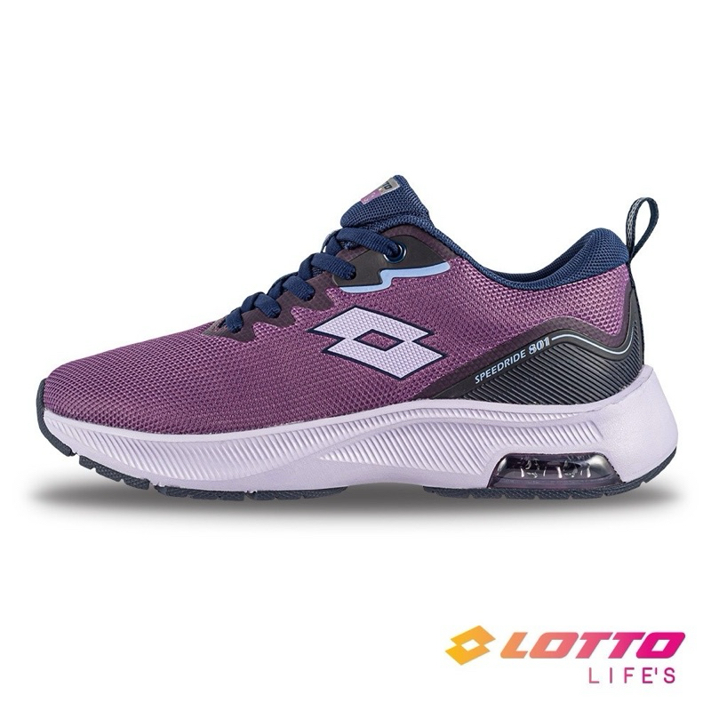 (元二商店）LOTTO 樂得 女款 SPEEDRIDE 801 慢跑鞋  防潑水氣墊跑鞋 紫色 LT4AWR5277