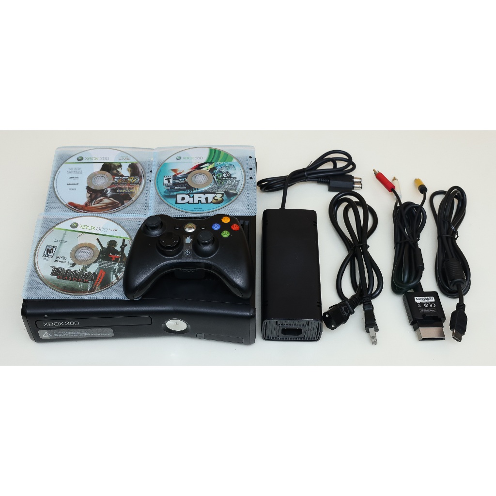 二手 MS Microsoft XBOX 360 S Slim 4GB 主機