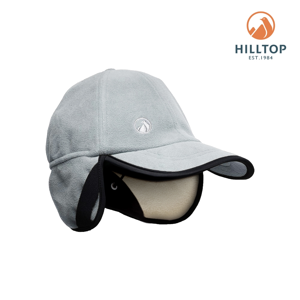 【Hilltop山頂鳥】POLARTEC WINDBLOC防風布料保暖透氣遮耳棒球帽 淺灰 PH41XXV8ECK1