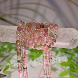 水晶超市 4mm 鑽切 彩色 碧璽 條珠 總長度約 39.5 cm 不挑款 隨機出貨