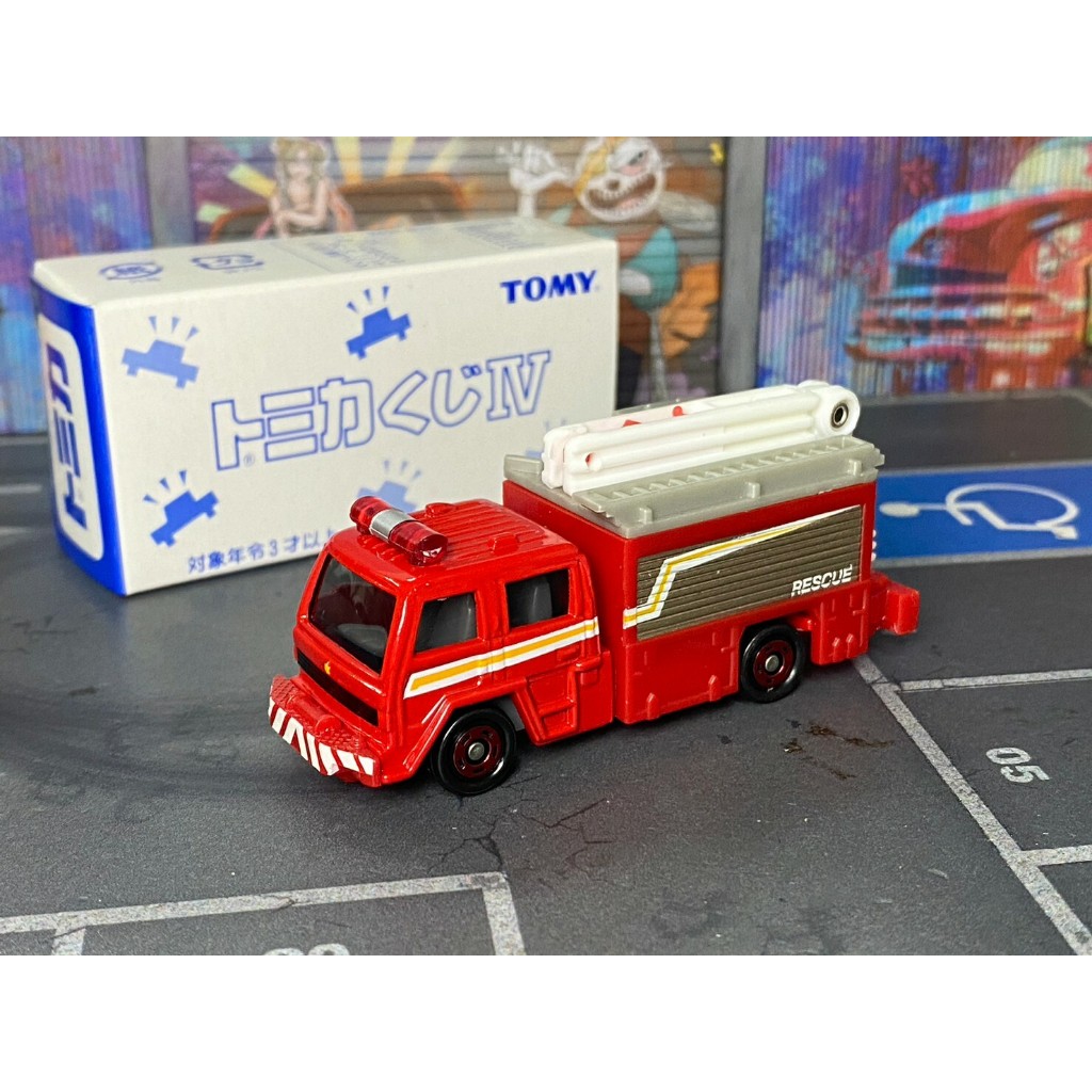 TOMICA-B27-已拆封-第四彈抽抽樂-19號-消防吊掛車