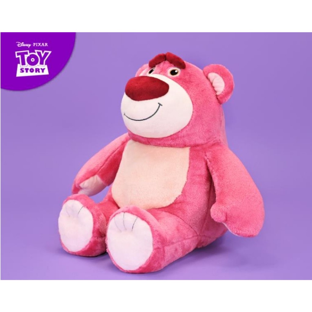 迪士尼 熊抱哥坐姿電影版-粉色 6吋 12吋 16吋玩偶 絨毛娃娃 皮克斯 玩具總動員