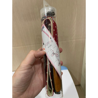 mi81 花布相機背帶 紅色水玉