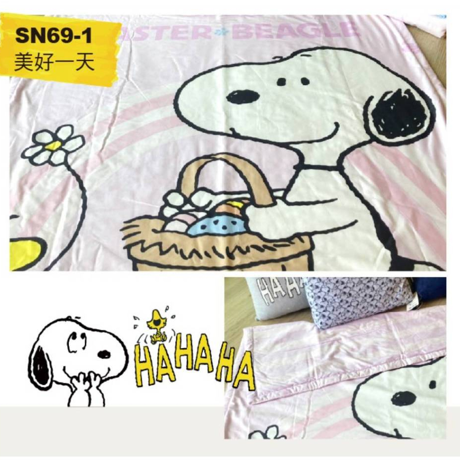 【南部孩子】免運 SNOOPY 精梳美國棉 3.5*5尺 涼被 四季被 棉被 幼稚園 幼兒園 民宿 旅館 宿舍 小被被