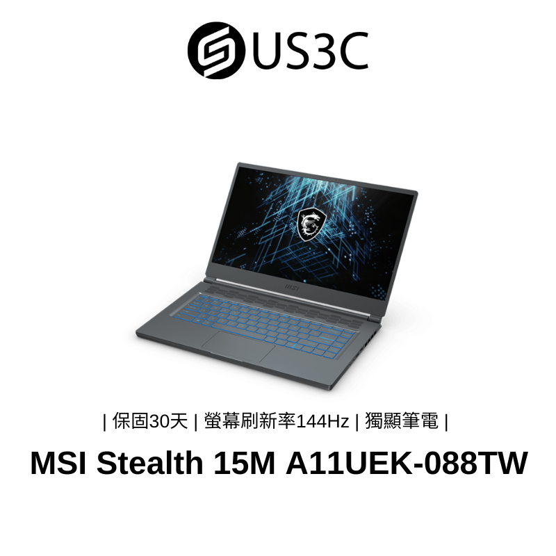 MSI Stealth 15M A11UEK-088TW 15 i7-11375H 16G 1TB RTX3060-6G