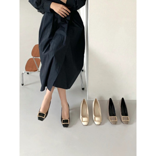 CH select x Korea | 正韓🇰🇷韓國質感選品服飾店 方框金屬造型氣質款跟鞋高跟鞋