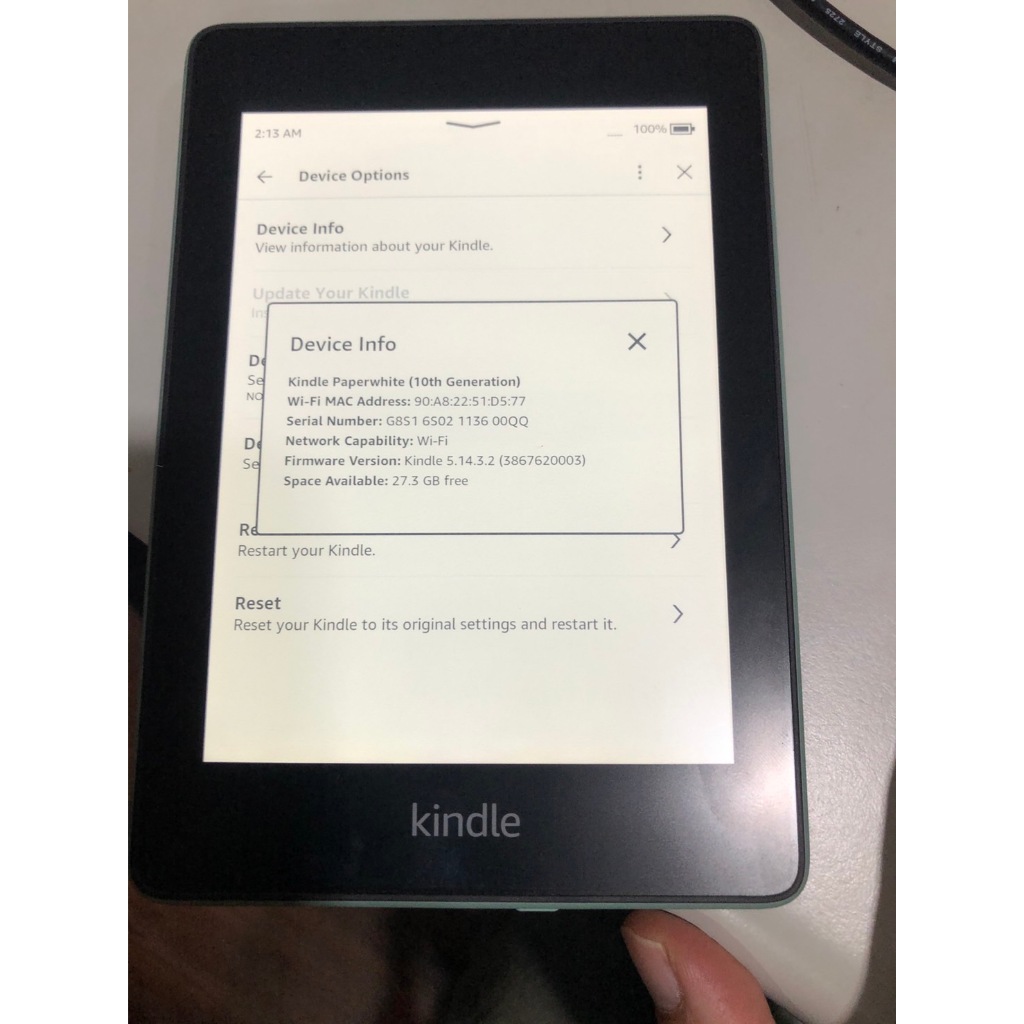 Kindle paperwhite 10代 32gb 8gb 綠色 或是 黑色 6吋 可夜晚閱讀 2018