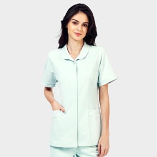 paqqo 女護理師/護士服｜抗靜電輕便落肩款短袖上衣-TE系列(5色) MIT臺灣製造 診所醫院工作服【超取免運 】