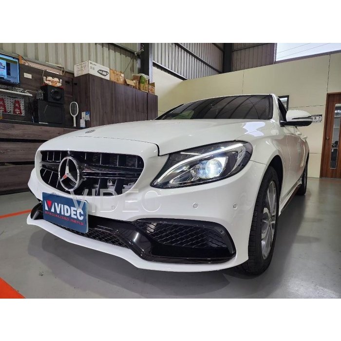 DIY 商城 BENZ W205 AMG C63 樣式 前保桿 後保桿 側裙 空力套件 大包 C300 C250 C43