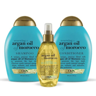 現貨 OGX Renewing Argan Oil of Morocco 摩洛哥 堅果油 洗髮乳 潤髮乳 護髮油