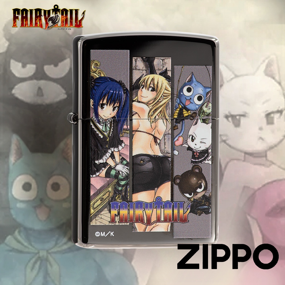 ZIPPO 魔導少年：露西防風打火機 ZA-6-A06 奧特曼 黑冰機身 溫蒂 哈比 FAIRY TAIL 終身保固