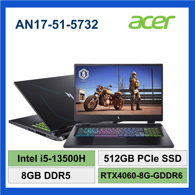ACER 宏碁 AN17-51-5732 i5-13500H 512GB RTX4060 Win11