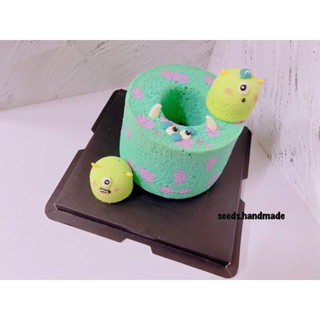 6寸造型戚風蛋糕毛怪大眼仔款式 生日蛋糕慶生 造型戚風蛋糕 玩具總動員毛怪 大眼仔 生日派對分享