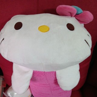 55公分 太可愛了三麗鷗 正版 Hello Kitty 洛杉磯限定 高階精緻抱枕 枕頭 公仔玩偶 寢具 絕版珍藏