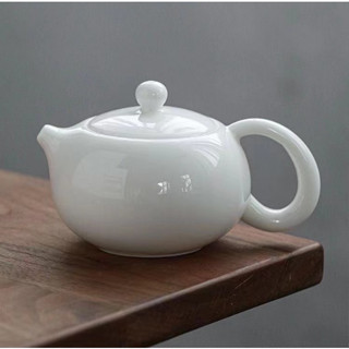 熱賣&德化羊脂玉西施壺 茶壺 白瓷陶瓷茶壺 泡茶壺 家用功夫茶具 手工西施壺 陶瓷茶具 白瓷茶壺 羊脂玉茶具