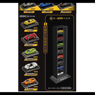 現貨/限量7-11義大利Lamborghini藍寶堅尼 限定 收藏 絕版商品 經典模型車 特別版迴力車+展示盒組