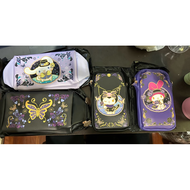 ANNA SUI SANRIO 三麗鷗 聯名款 化妝包 手機包 大耳狗 庫洛米 美樂蒂