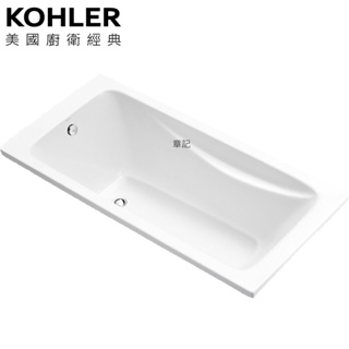 KOHLER Reach 壓克力浴缸(160cm) K-10896T-0