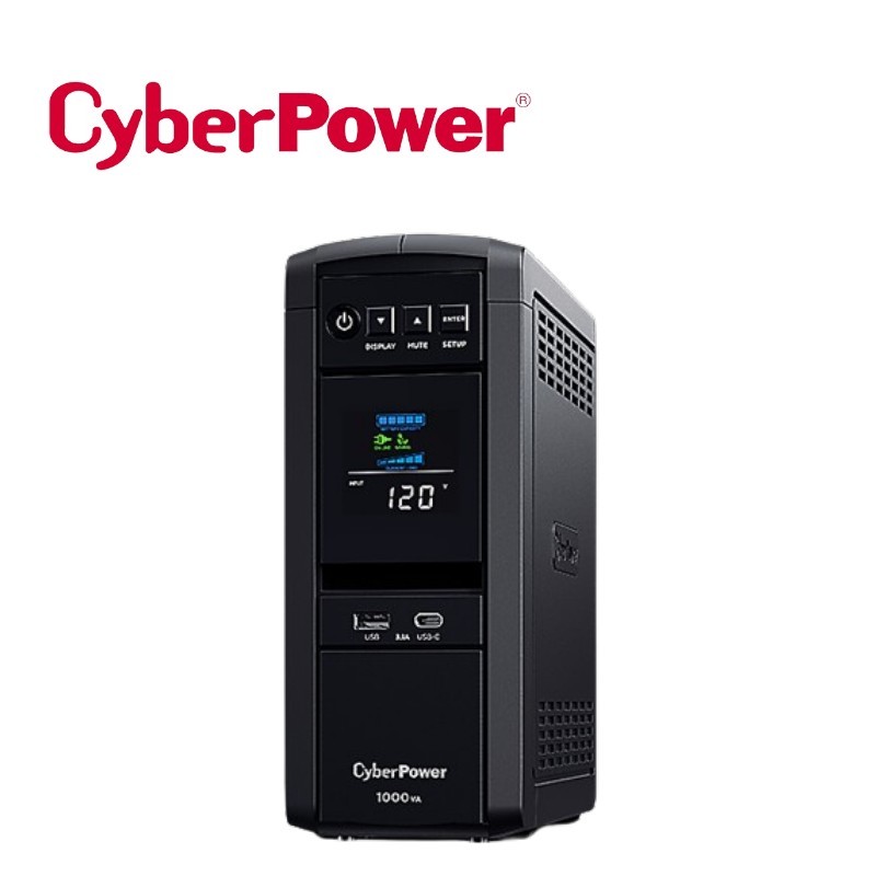 CyberPower 1000VA 在線互動式 正弦波不斷電系統(CP1000PFCLCD-TW)