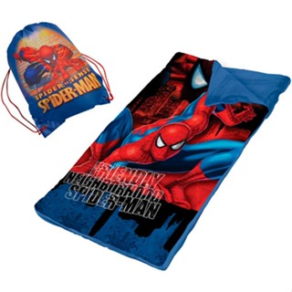 全新 迪士尼兒童睡袋 蜘蛛人 Marvel漫威漫畫人物 Spider-Man 露營幼稚園睡袋 附背袋