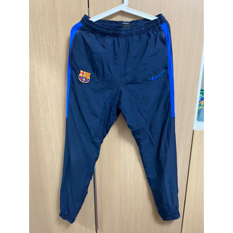 Nike FCB 西甲 巴賽隆納 足球隊 長褲 二手 請看描述