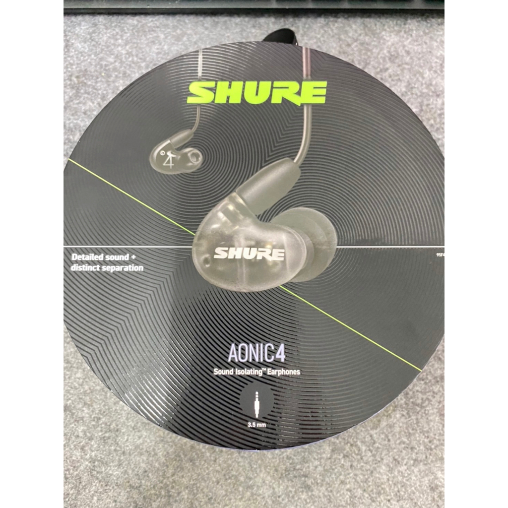 【二手】SHURE AONIC 4 有線入耳式耳機 (半透明黑款)