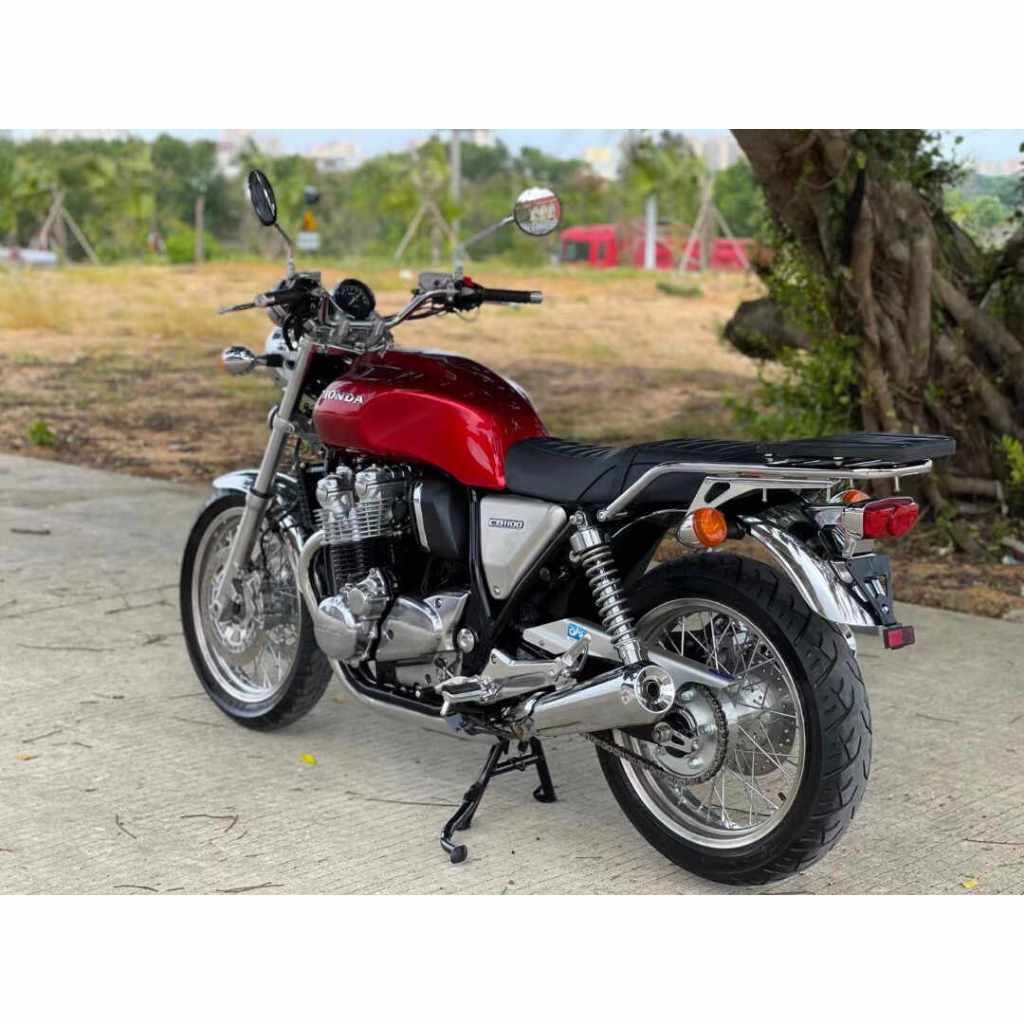 CB1100靠背 適用於 本田 CB1100改裝黑色尾翼 CB1100 後貨架 CB1100EX後貨架