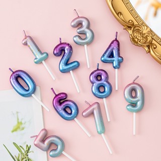 星空 數字蠟燭【臺灣現貨】 0~9蠟燭 創意蠟燭 生日蛋糕 生日蠟燭 蛋糕裝飾 烘培裝飾 慶生 生日派對 周歲 蛋糕佈置