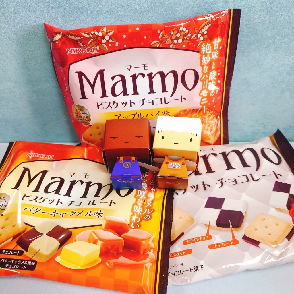 免運 現貨 快速出貨 日本 NIKKOH MARMO 巧克力餅乾 巧克力 焦糖 蘋果派 白可可 焦糖可可 蘋果可可 餅乾